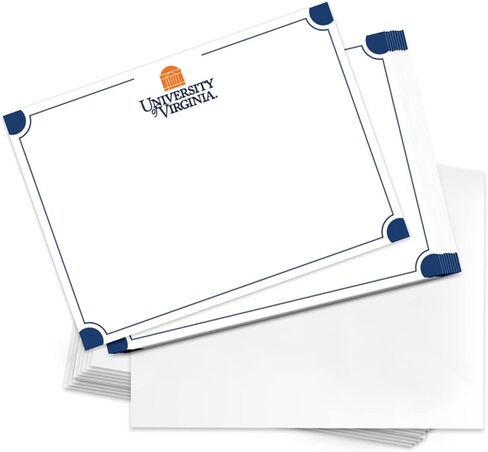 Desert Cactus University of Virginia 10 Pack Notecards Stationery Cardstock Cavaliers UVA Wahoos Includes Envelopes Memo Party Thank You (Notecard 4b) in Saudi Arabia