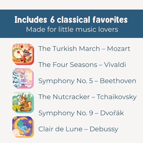 I Discover Classical Music – Sound Book for Babies & Toddlers | 6 Famous Classical Melodies | Interactive Board Book with Music | Ages 0–4 | Pirouette Kids in Saudi Arabia