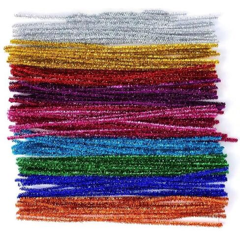 Glitter Plush Hose Cleaners,Glitter-Colored Pipe Cleaners,Craft Supplies,Arts and Crafts in Saudi Arabia