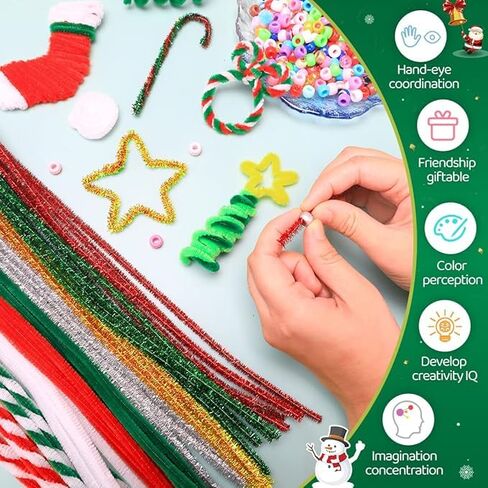 Glitter Plush Hose Cleaners,Glitter-Colored Pipe Cleaners,Craft Supplies,Arts and Crafts in Saudi Arabia