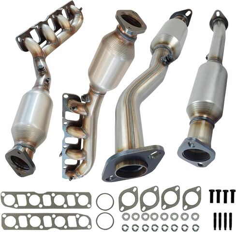 4PCS Catalytic Converter Compatible with Nissan Titan 2004-2015 5.6L, 2004-2010 Infiniti QX56 5.6L, 2008-2012 Nissan Pathfinder,Nissan Armada 2005-2015 5.6L,Replace 16488 16489 (EPA Compliant) in Saudi Arabia