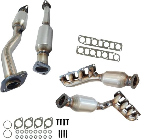 4PCS Catalytic Converter Compatible with Nissan Titan 2004-2015 5.6L, 2004-2010 Infiniti QX56 5.6L, 2008-2012 Nissan Pathfinder,Nissan Armada 2005-2015 5.6L,Replace 16488 16489 (EPA Compliant) in Saudi Arabia