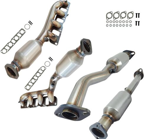 4PCS Catalytic Converter Compatible with Nissan Titan 2004-2015 5.6L, 2004-2010 Infiniti QX56 5.6L, 2008-2012 Nissan Pathfinder,Nissan Armada 2005-2015 5.6L,Replace 16488 16489 (EPA Compliant) in Saudi Arabia