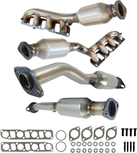 4PCS Catalytic Converter Compatible with Nissan Titan 2004-2015 5.6L, 2004-2010 Infiniti QX56 5.6L, 2008-2012 Nissan Pathfinder,Nissan Armada 2005-2015 5.6L,Replace 16488 16489 (EPA Compliant) in Saudi Arabia