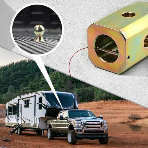 Fexhull 60618 Puck System Gooseneck Hitch Kit, 2-5/16-Inch Gooseneck Ball Fit for Dodge Ram Pickup 3500/2500/ 3500 2013-2021, 30,000 lbs GTW, 7,500 lbs. in Kuwait