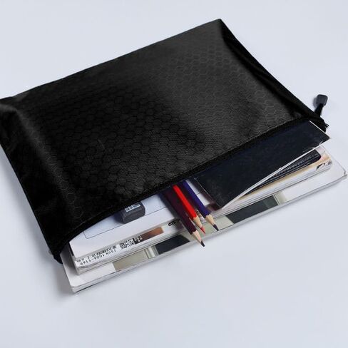 A4 Waterproof Document Bag, A4 Zipper Bags for Organizing Storage, Waterproof Zipper Pouches, Letter Size, File Bags for Puzzle, Board Games and Office Supplies - Grey in Saudi Arabia