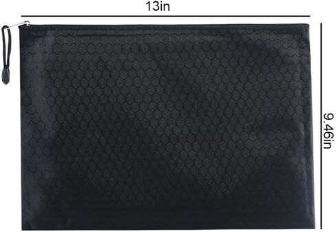 A4 Waterproof Document Bag, A4 Zipper Bags for Organizing Storage, Waterproof Zipper Pouches, Letter Size, File Bags for Puzzle, Board Games and Office Supplies - Grey in Saudi Arabia