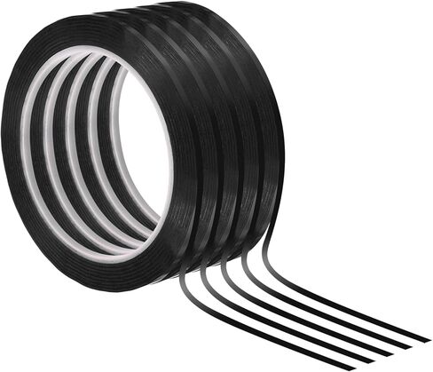 1/8" Whiteboard Tape, 5 Pack Thin Dry Erase Tape for Graphic Chart Marking DIY Art, Black in Saudi Arabia