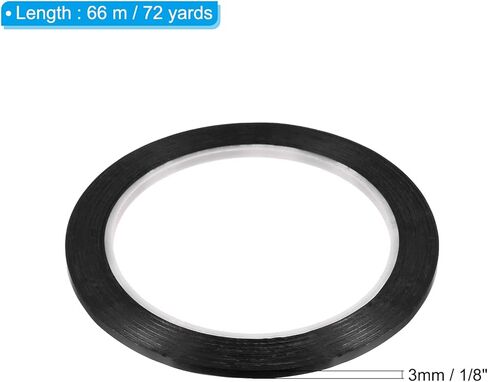 1/8" Whiteboard Tape, 5 Pack Thin Dry Erase Tape for Graphic Chart Marking DIY Art, Black in Saudi Arabia
