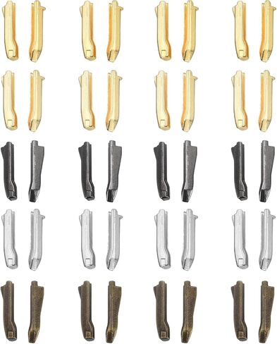 uxcell Double Open Zipper Repair Latch Kits, #5 Insert Pins for Jacket Coat Two-Way Separating Zippers (5Colors, 20 Pairs) in Saudi Arabia