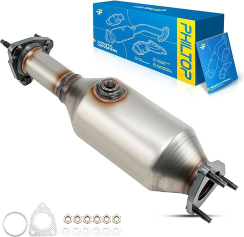 PHILTOP محول حفاز عالي التدفق متوافق مع Honda Accord 2.3L 1998 1999 2000 2001 2002 مجموعة المحول الحفاز المباشر OE # 40366 (متوافق مع EPA) in Kuwait