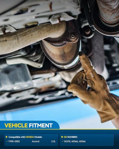 PHILTOP محول حفاز عالي التدفق متوافق مع Honda Accord 2.3L 1998 1999 2000 2001 2002 مجموعة المحول الحفاز المباشر OE # 40366 (متوافق مع EPA) in Kuwait