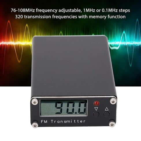 جهاز إرسال بث FM 0.5 وات محطة راديو FM ستيريو طويلة المدى 2KM 6-108MHz (محطة بث FM استريو) in Saudi Arabia