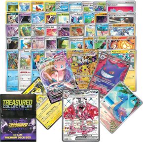 حزمة تضم أكثر من 50 بطاقة بوكيمون رسمية - تتضمن Charizard وما لا يقل عن 5 EX أو V أو Illustration أو VMAX أو Secret Rare + Box in Saudi Arabia
