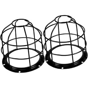POPETPOP 2pcs الثقيلة شبكة سلكية ضوء الحرس للمصابيح مصباح الظل استبدال لقلادة وأضواء السقف نمط خمر سهلة التركيب واقية قفص in Saudi Arabia