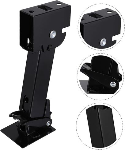 Zerodeko 2Pcs Heavy Duty Trailer Support Stabilizer Jack Repair Tool for Outdoor Use Black in Saudi Arabia