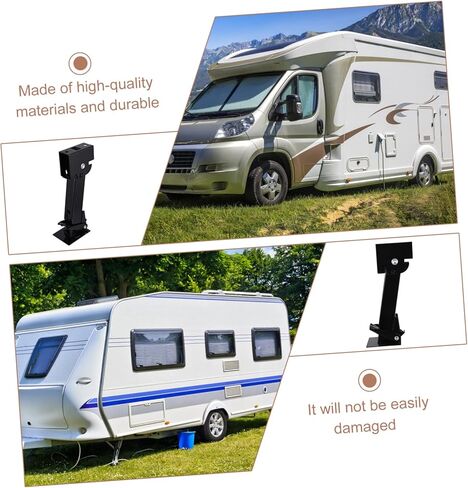 Cabilock 2Pcs Heavy Duty Trailer Support Stand Steel Stabilizer Jack for Rv Trailer Maintenance Tool Reduces Repair Effort in Saudi Arabia