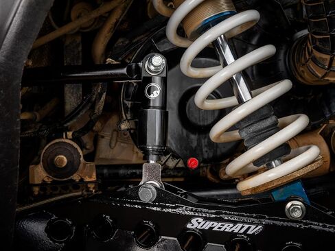 SuperATV Sway Bar Shock لـ 2018-2021 Polaris RZR XP Turbo S | مصنوع من الفولاذ 4140 | ملفات ممتصة للصدمات تمنحك قيادة أكثر سلاسة | يناسب أذرع OEM وأذرع ما بعد البيع in Kuwait