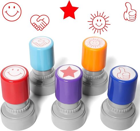 Teacher Must-Haves Fun Self-Inking Teacher Stamps, Stamps for Office, Reward Stamps for Grading Papers in Saudi Arabia