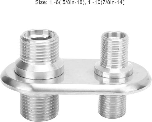 Universal Car Air Conditioner Bulkhead Connector Premium AC Line Port Heater Bulkhead Firewall Bulkhead Replacement for Hot Rod (Silver) in Saudi Arabia
