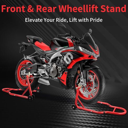 ‌FurnishGlory ‌Motorcycle Stand Front‌ & ‌Motorcycle Lift‌ Combo 882LBS ‌Motorcycle Jack‌ - Universal Fit for Sport/Dirt Bikes (Yamaha/Honda/Kawasaki), Garage/Home/Driveway Use by Mechanics/Riders in Saudi Arabia