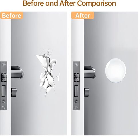 Wall Protectors from Door Knobs, 6 Pieces of Clear Rubber Door Knob Cushion, Round Wall Shield Cushion, Quiet Wall Protector for Door Handle,Durable, Shock in Saudi Arabia