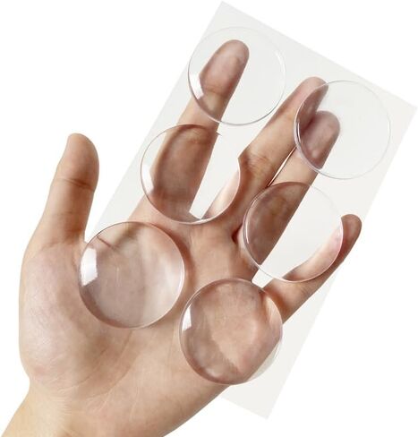 Wall Protectors from Door Knobs, 6 Pieces of Clear Rubber Door Knob Cushion, Round Wall Shield Cushion, Quiet Wall Protector for Door Handle,Durable, Shock in Saudi Arabia