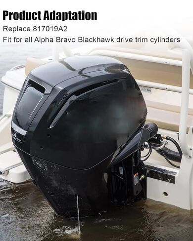 Stern Drive Trim Cylinder Trailering Clips Fit for Mercury Alpha Bravo and Blackhawk Drive Trim, Boat Accessories Trailer Motor Support Parts Replace 817019A2 in Saudi Arabia