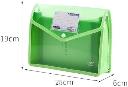 3 Pieces Plastic File Folders Envelope Expanding File Wallet Organizer Documents Folder with Snap Closure and Pocket, A5 Size Waterproof Transparent Pouch for Office Business School in Saudi Arabia