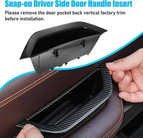 Jaronx Compatible with BMW X3 F25/X4 F26 Door Handle Covers,3PCS Door Pull Handle Covers for BMW X3 F25 2010-2016, X4 F26 2014-2017, Left and Right Side Door Handle Interior Door Pull Handle(Black) in Saudi Arabia
