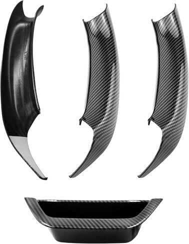 Jaronx Compatible with BMW X3 F25/X4 F26 Door Handle Covers,3PCS Door Pull Handle Covers for BMW X3 F25 2010-2016, X4 F26 2014-2017, Left and Right Side Door Handle Interior Door Pull Handle(Black) in Saudi Arabia