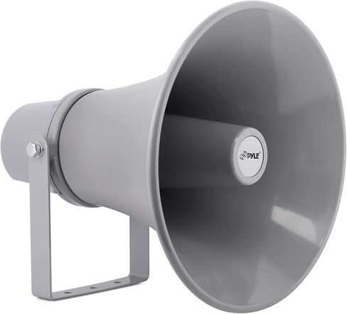 Pyle Indoor Outdoor PA Horn Speaker-12.7 Inch 60 W Compact Loud Sound Megaphone w/400Hz-5KHzz Frequency,16 Ohm,70V/100V Transformer,Mounting Bracket Hardware,For 70V/100V Audio System-Pyle PHSP12 in Kuwait