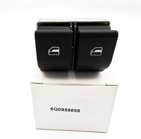 Electric Power Window Switch Compatible Compatible with VW Polo SEAT Ibiza Cordoba Skoda Fabia 6Q0959858/6Q0959858A(6Q0959858) in Kuwait
