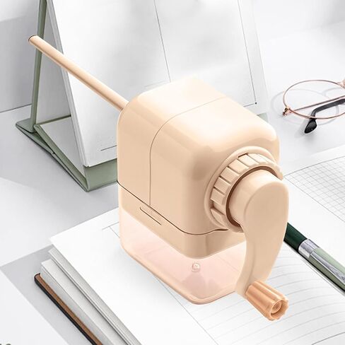 Pencil Sharpener Manual Sharpener with Handle Stationery Supplies Portable Suitable for Office Home,Pink in Saudi Arabia