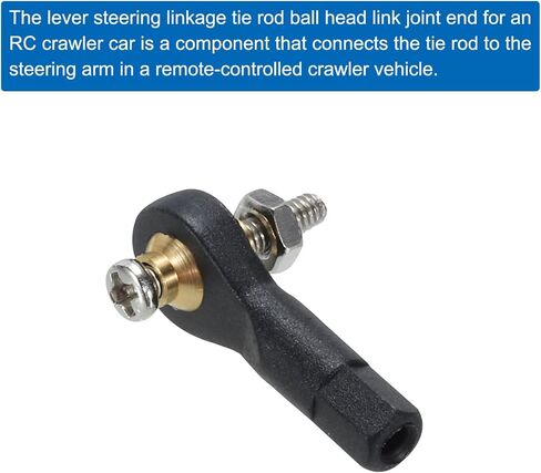 uxcell M2xL19mm Ball Rods End Head Ball Joint Buckle Steering Connecting Tie for RC Model with Screw and Nut 30Pcs in Saudi Arabia