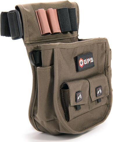Capcom G. Outdoors Products Deluxe Double Shell Pouch - Rugged Shooting Range Bag with Adjustable Web Belt, Olive in Saudi Arabia