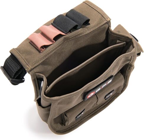 Capcom G. Outdoors Products Deluxe Double Shell Pouch - Rugged Shooting Range Bag with Adjustable Web Belt, Olive in Saudi Arabia