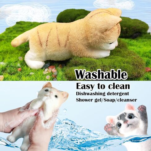 Hand Painted Cat Squishy Toys，Large Ultra Soft Kitty Squeeze Fidget Toy for Stress Relief ,Kawaii Squishies Sticky Animal Toy for Adults Kids,Decompression Sensory Balls for Autism in Saudi Arabia