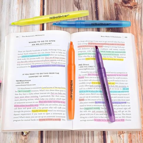هايلايتر بألوان متنوعة، هايلايتر للمدرسة مع أطراف إزميل ناعمة، هايلايتر من الكتاب المقدس لا ينزف، أقلام هايلايتر سريعة الجفاف لطلاب المعلمين، يجب أن يكون في الفصل الدراسي، 24 عبوة in Saudi Arabia
