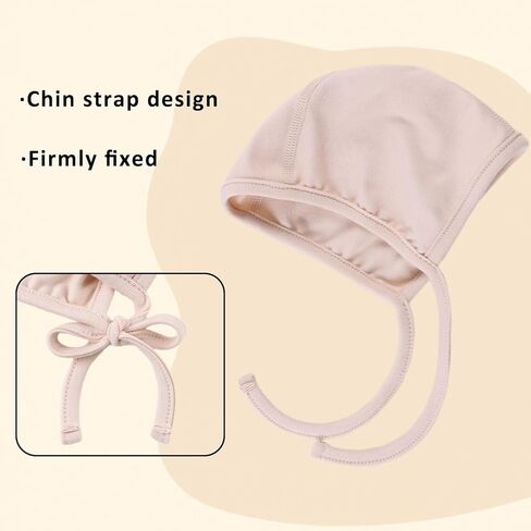 Bamery Infant Baby Bonnet 0-6 Months Newborn Boy Beanie Hat Soft Cotton Baby Girl Turbans Set Single Layer for Spring in Kuwait