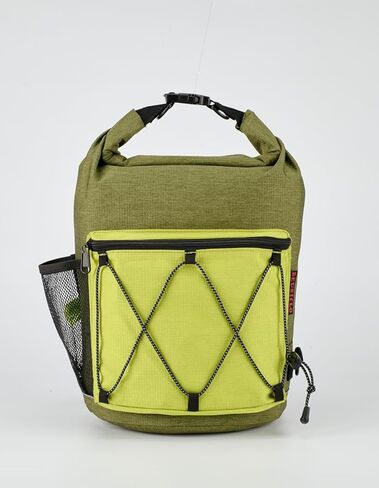 Beuniclo Rolltop Haustier Hundefutter Reiseorganisator Müllsack Spenderfrei zusammenklappbarer Napf Reisen Outdoor Camping 11 Unzen tragbar zusammenklappbar 30 Tassen / 10 lbs große Kapazität (Grau) in Kuwait