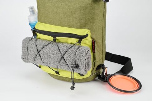 Beuniclo Rolltop Haustier Hundefutter Reiseorganisator Müllsack Spenderfrei zusammenklappbarer Napf Reisen Outdoor Camping 11 Unzen tragbar zusammenklappbar 30 Tassen / 10 lbs große Kapazität (Grau) in Kuwait