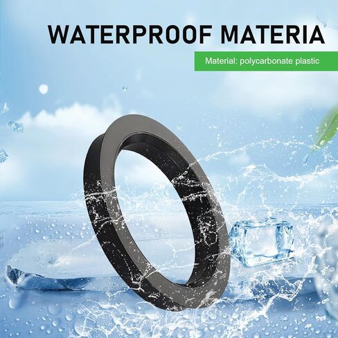 4 PCS Wheel Hub Centric Rings, 73.1mm-60.1mm Plastic Reducer Hubcentric Rings, Fill Gaps Eliminate Vibration, Universal Wheel Modification Accessories for Cars Trucks (Black)​ in Saudi Arabia