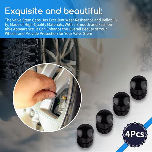 4Pcs Valve Stem Caps Fits for Cars Trucks Motorcycles SUVs and Bikes, Exquisite and Beautiful in Saudi Arabia
