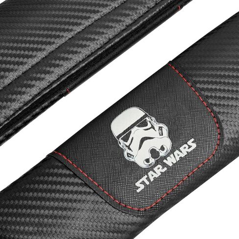 قطعتان من وسادة غطاء حزام مقعد السيارة لسيارة SW Storm-Trooper، وسادة كتف حزام الأمان من ألياف الكربون لقيادة أكثر راحة، متوافقة مع السيارة والشاحنة وسيارات الدفع الرباعي وأحزمة الكتف على الظهر، (SWSBD2201) in Saudi Arabia