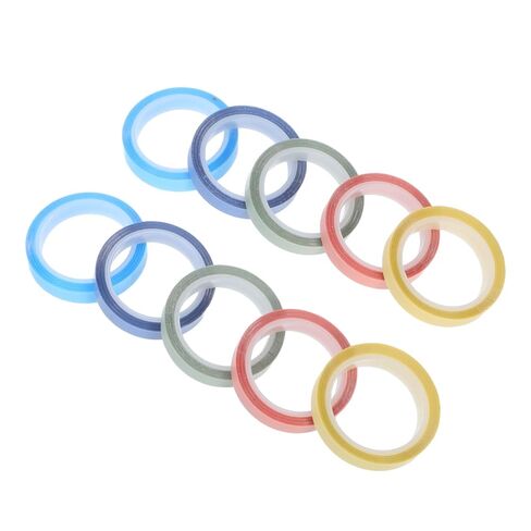 Tofficu 10rolls Transparent Writable Highlighter Tape for Books Removable Sticky Index Tabs Colors for School and Office Use in Saudi Arabia