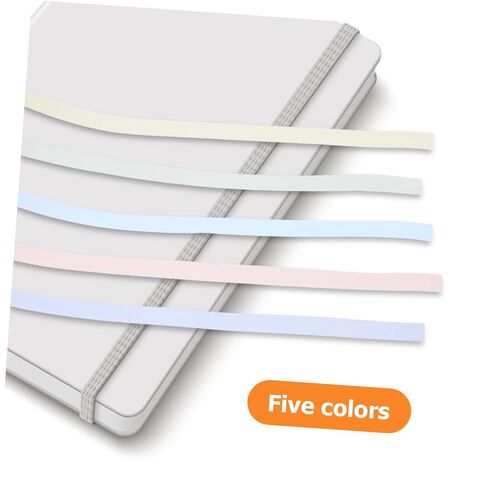 Tofficu 10rolls Transparent Writable Highlighter Tape for Books Removable Sticky Index Tabs Colors for School and Office Use in Saudi Arabia