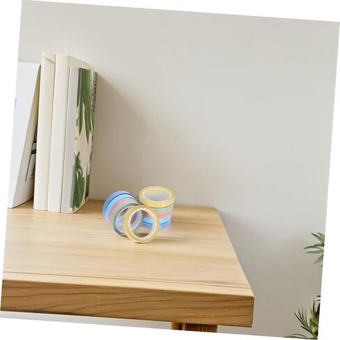 Tofficu 10rolls Transparent Writable Highlighter Tape for Books Removable Sticky Index Tabs Colors for School and Office Use in Saudi Arabia