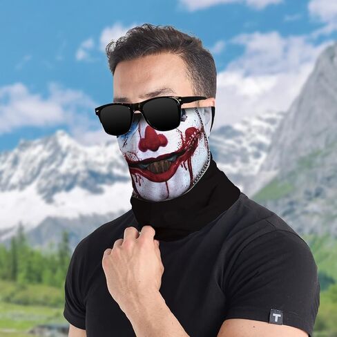 Flame Skull Neck Gaiter Windproof Sun Protection Face Cover for Halloween, Outdoor Sports, and Motorcycle Riding in Saudi Arabia