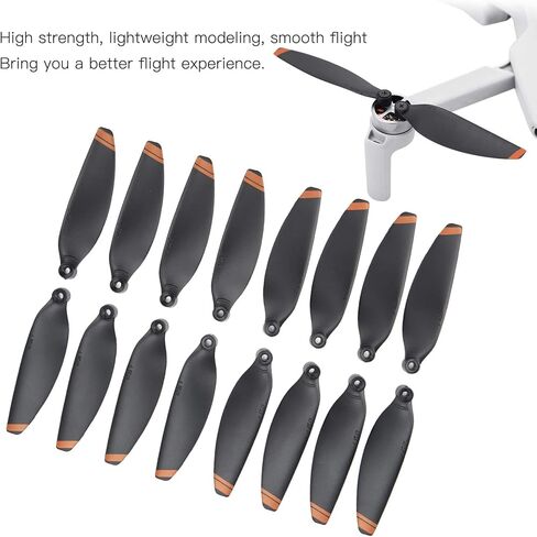 F&Y 4 Pairs Low Noise Drone Propellers - Quick Release Replacement Blades - Compatible with Mini Drones in Saudi Arabia